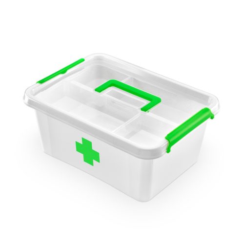 Multifunktionale Medizin- und Verbandbox, 12,5L mit Antibakterieller Innenraum
