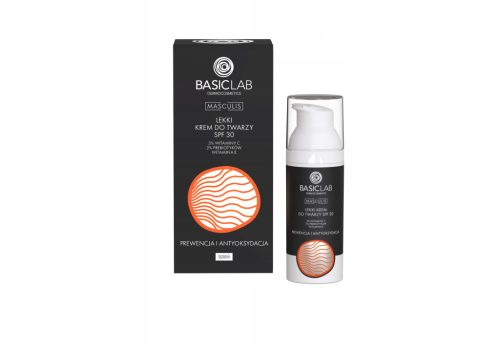 Krem do opalania do twarzy BasicLab Dermocosmetics Masculis 30 SPF 50 ml