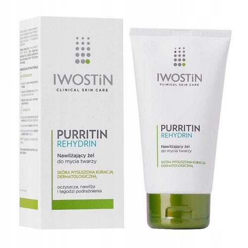 Iwostin Purritin Rehydrin – Feuchtigkeitsspendender Gesichtsreinigungsgel