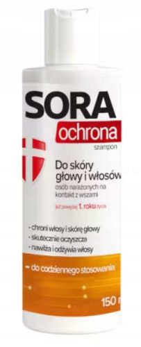 Sora Schutz Shampoo Gel für die Kopfhaut bei Läusekontaktgefahr, 150 ml