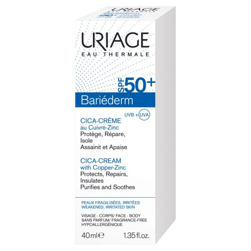 Uriage Bariederm Cica Regenerierende Creme SPF50+ 40 ml