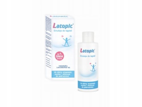 Latopic Bademulsion für Neugeborene ab dem ersten Tag, 400ml - Pflegt & Beruhigt