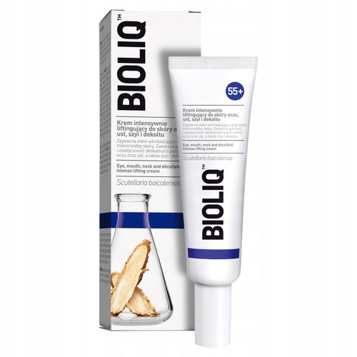 BIOLIQ 55+ Intensiv straffende Creme für Augen, Lippen, Hals und Dekolleté 30ml