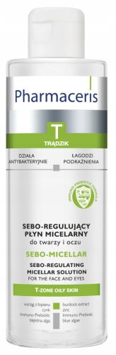 Pharmaceris T Antibakterieller Mizellen-Reinigungsfluid für Gesicht und Augen, 200 ml