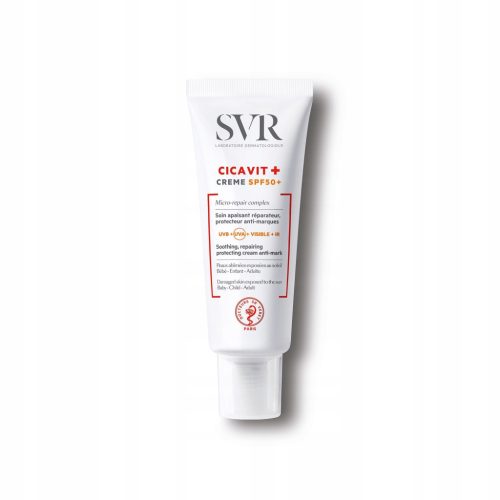 SVR Cicavit+ Creme SPF50+: Hochschutz & Regeneration für empfindliche Haut, 40 ml