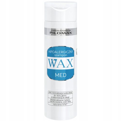Hypoallergener WAX MED Shampoo für empfindliche Kopfhaut, 200 ml