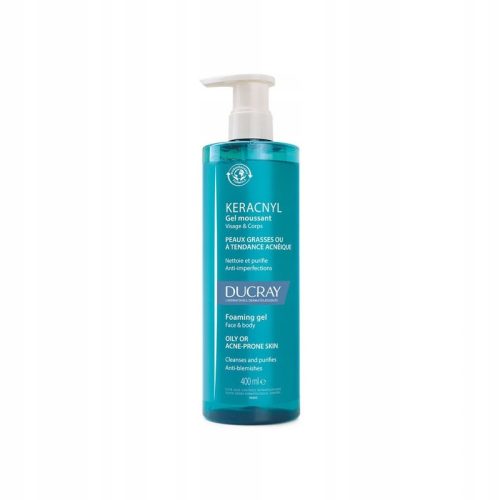 DUCRAY KERACNYL Gel für Gesicht und Körper, 400ml - Für unreine Haut