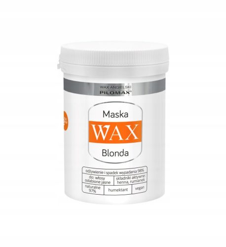 Wax NaturClassic Blonda Haarmaske für blonde, trockene und beschädigte Haare 240 ml