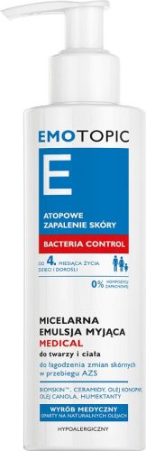 EMOTOPIC Bacteria Control - Beruhigende Waschemulsion für Gesicht und Körper 190ml