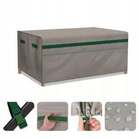   Wasserdichte Schutzhülle für Gartentische, 215 x 63 x 74 cm, Khaki