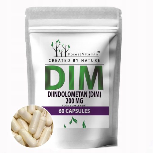 Forest Vitamin® Diindolometan (DIM) 200 mg – Unterstützt die hormonelle Balance, 60 Kapseln