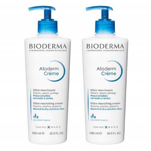 BIODERMA ATODERM Intensive Baume & Creme Ultra: Pflege-Set für extrem trockene Haut, 2x 500 ml