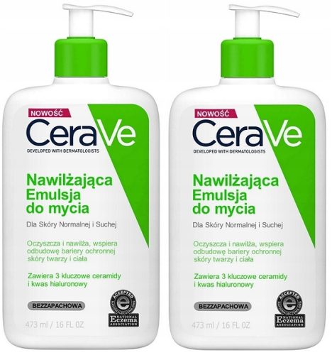 CERAVE Feuchtigkeitsspendende Waschemulsion für trockene und normale Haut 473ml