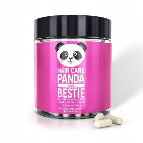 Hair Care Panda Hair Bestie – 60 Kapseln für gesundes Haar und Nägel