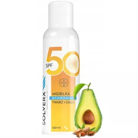   SOLVERX SUNNY SKIN Transparentes Sonnenschutzspray SPF 50 für Gesicht & Körper