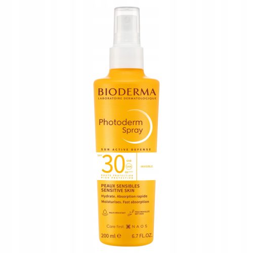 Bioderma Photoderm Leichtes Spray SPF30 – Sonnenschutzmittel für die ganze Familie, 300 ml