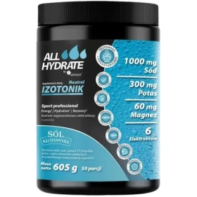   Aliness Neutraler Isotonik 605g, 50 Portionen - Energie und Regeneration durch Magnesium