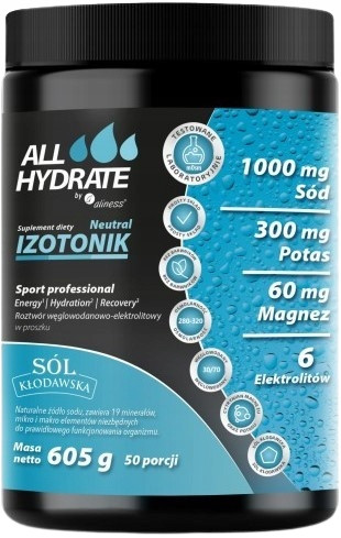 Aliness Neutraler Isotonik 605g, 50 Portionen - Energie und Regeneration durch Magnesium