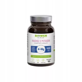   Biowen Magnesium mit Kalium 1000 mg - 100 Kapseln für optimale Mineralversorgung
