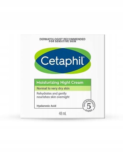 Cetaphil Feuchtigkeitscreme für die Nacht mit Hyaluronsäure, 48 ml