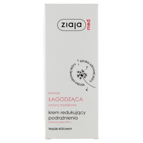 Ziaja Beruhigende Creme bei Rosacea, Reduziert Rötungen, SPF6, 50ml