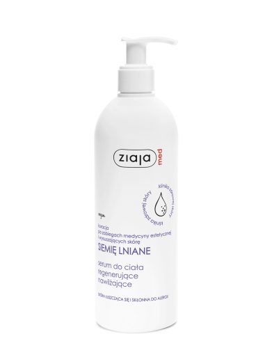 Regenerierendes Feuchtigkeitsserum mit Leinsamen für empfindliche Haut, 400ml - Vegan