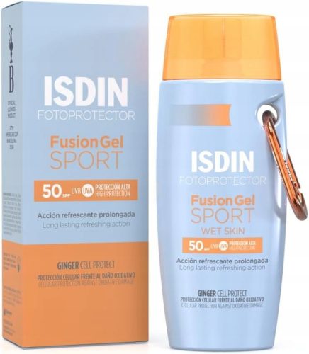 ISDIN Fusion Gel Sport: Sonnenschutzgel SPF50 mit Karabiner