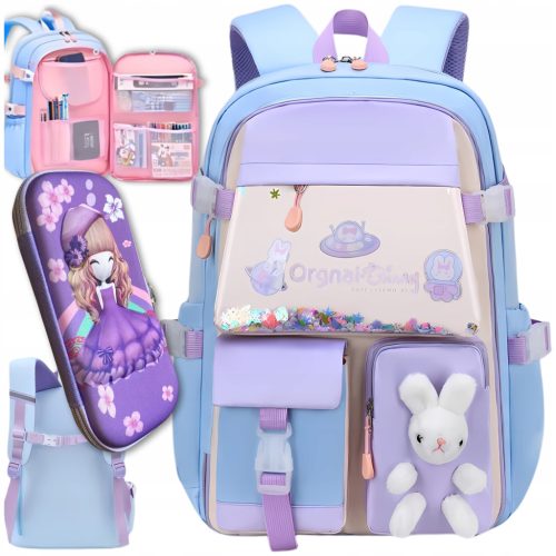 Schulrucksack für Teenagerinnen A4 Groß Trendy Jugendlicher Tornister + Gratis Mäppchen