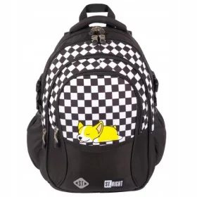   Schulrucksack Jugendliche St.Right Majewski BP01 Schachbrett Corgi