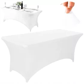   Wasserabweisende Elastische Tischhusse für Garten- und Cateringtische 180 cm