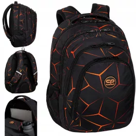   Schulrucksack CoolPack Drafter Lava - Mit Laptopfach und 3 Fächern
