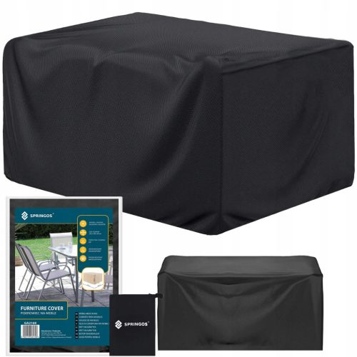 Springos® Premium Schutzhülle für Gartenmöbel (Tisch + Stühle) - UV- und Witterungsbeständig