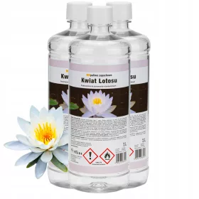   Duftender Biobrennstoff 3 × 1L „Lotusblüte“ – Aromatisierter Bioethanol für Biokamine, Umweltfreundlich und Sicher
