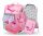Schulranzen-Set Flamingo Zippy von BAAGL mit 5 Teilen inklusive Schultasche, Federmäppchen & mehr