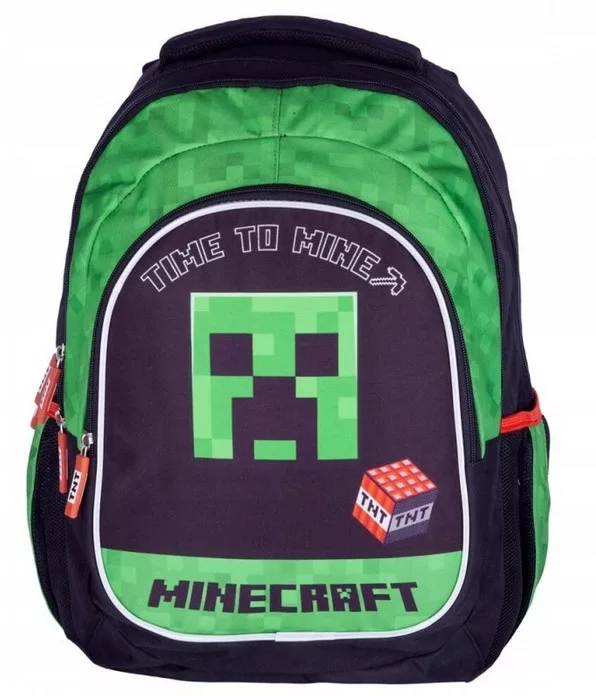 Original Minecraft TNT Schulrucksack für Jungen - Ergonomisc