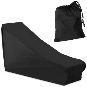   Uniprodo Schutzhülle für Gartenliegen 18x6x23 cm, schwarz, UV- und wasserbeständig
