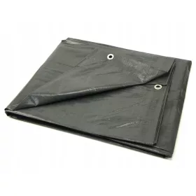   Robuste Abdeckplane 10x12m, 120g/m², Grau, Wasserdicht und Schimmelresistent