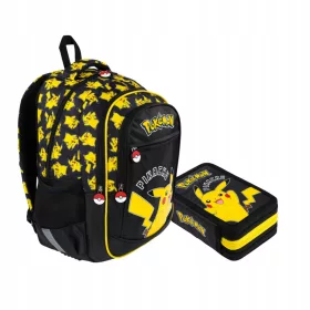   Pokemon Pikachu Rucksack und Federmäppchen Set - Ideal für Schüler