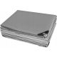 Robuste Abdeckplane 4x4m 260g in Silber-Schwarz, UV-beständig und verstärkt