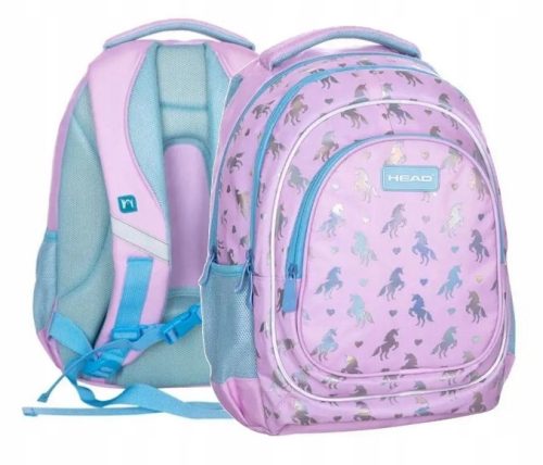 Zweikammer Mädchenrucksack mit Ergo Back Technologie und Reflektoren