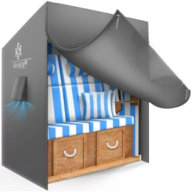   KESSER® Premium Schutzhülle für Strandkorb aus Oxford 600D wasserdicht 135 x 105 x 140/175 cm