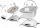  Lionelo Reisebett 61 x 73 cm LO-BELLA SET GRAU BETON