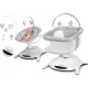  Lionelo Reisebett 61 x 73 cm LO-BELLA SET GRAU BETON