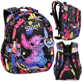   Schulrucksack CoolPack Disney Stitch für Mädchen 1-3 Klasse - Jerry Schwarz