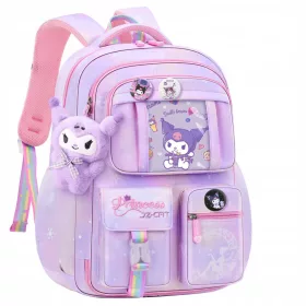   Schulrucksack Zenoluxe Kuromi: Langlebig, Wasserdicht, Ideal für 3. bis 9. Klässler