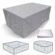 Hochwertige Gartenmöbelabdeckung in Silber oder Schwarz, wasserdicht und UV-beständig
