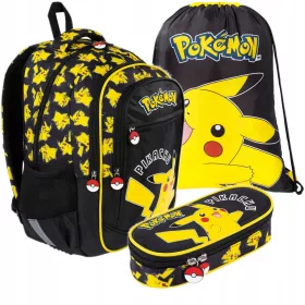   Pokemon Pikachu Schulrucksack Set - Robust & Ergonomisch für Schüler