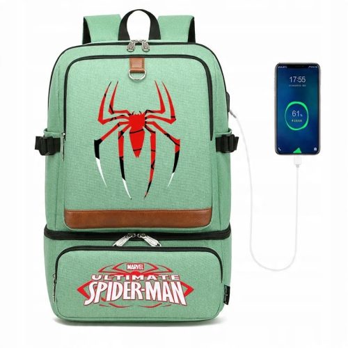 Vielzweck-Schulrucksack mit USB-Anschluss in verschiedenen Farben und Mustern