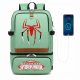 Vielzweck-Schulrucksack mit USB-Anschluss in verschiedenen Farben und Mustern