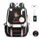 Vielfarbiger Schulrucksack mit USB-Anschluss und A4-Fächern - Wähle Dein Design